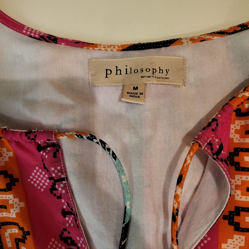 Colorful Sleeveless Patterned Dress - Picture 5 of 10
